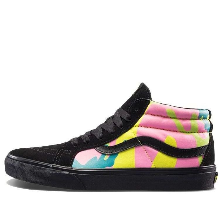 Sneakers og sko Vans Sk8-Mid Reissue Neon Camo Flerfarvet | VN0A3MV8ULX, 0