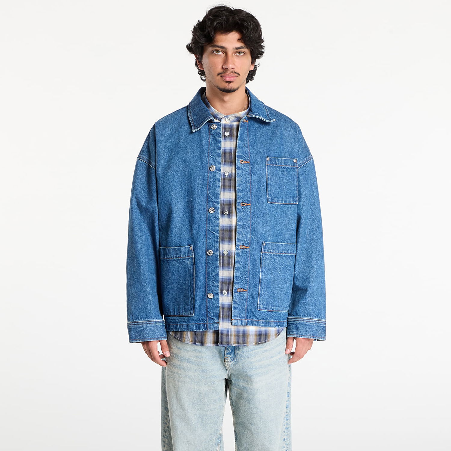 Jakke A.P.C. A.P.C. x Marc Jacobs Denim Jacket Blå | COHKK-M32011 IAL, 0