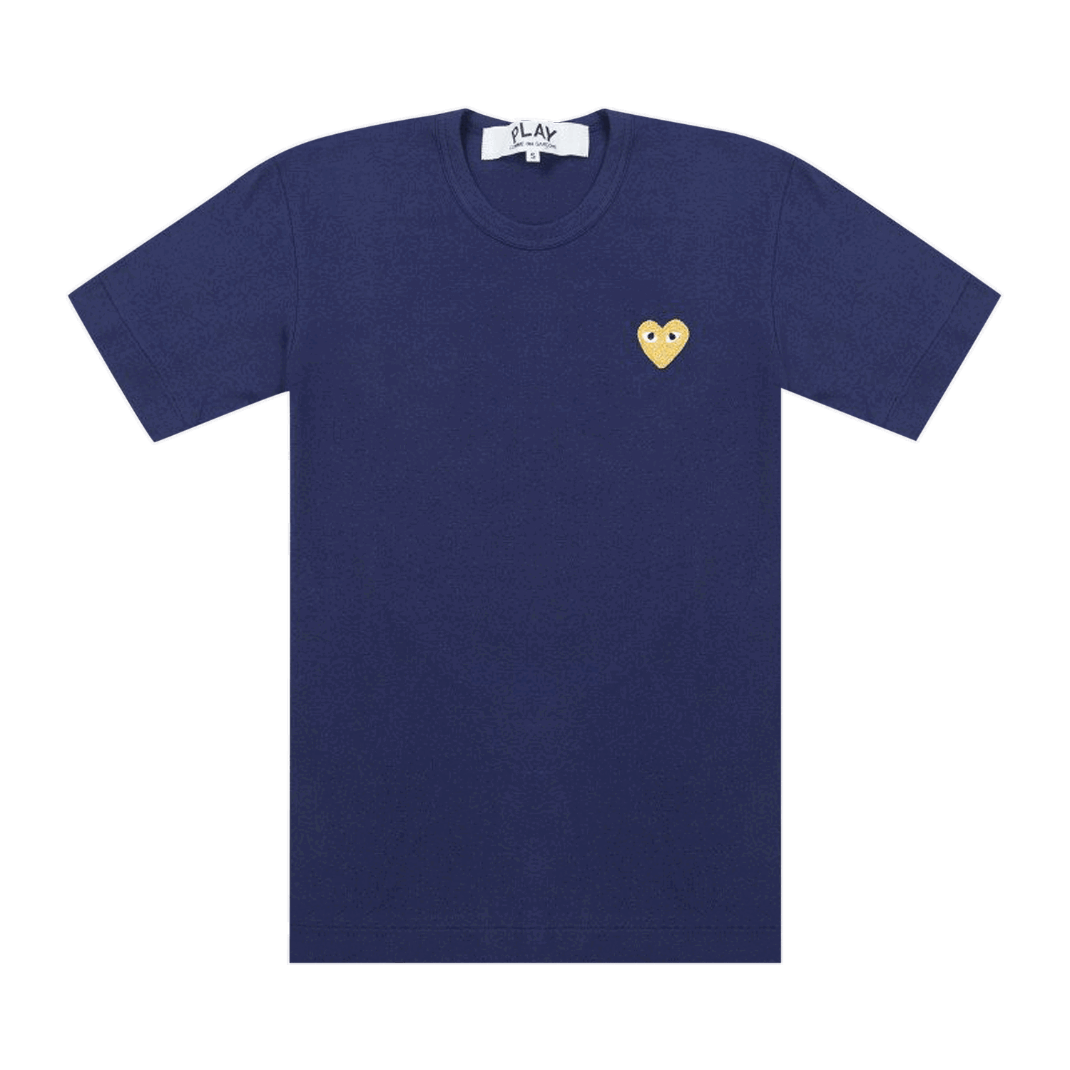 T-shirt Comme des Garçons PLAY Gold Heart T-Shirt Mørkeblå | AZ T216 051 2, 0