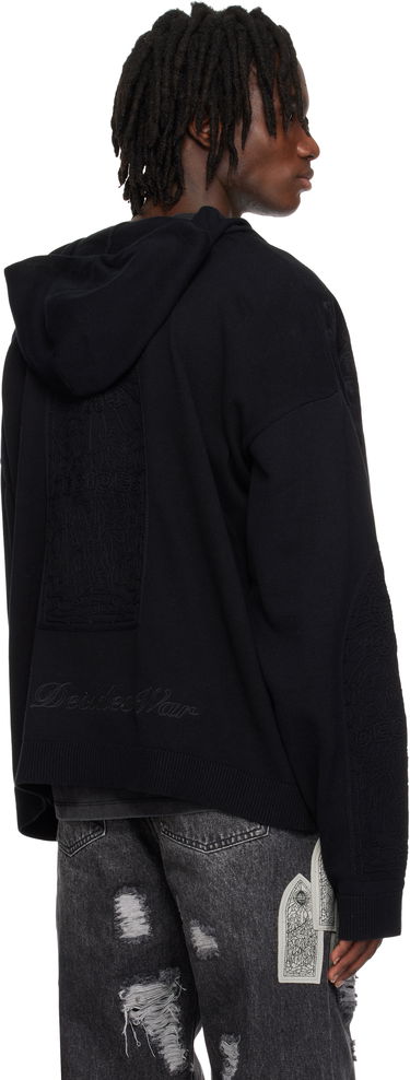 Sweater Who Decides War Who Decides War Whim Embroidered Hoodie Sort | 1110630002SS25, 2