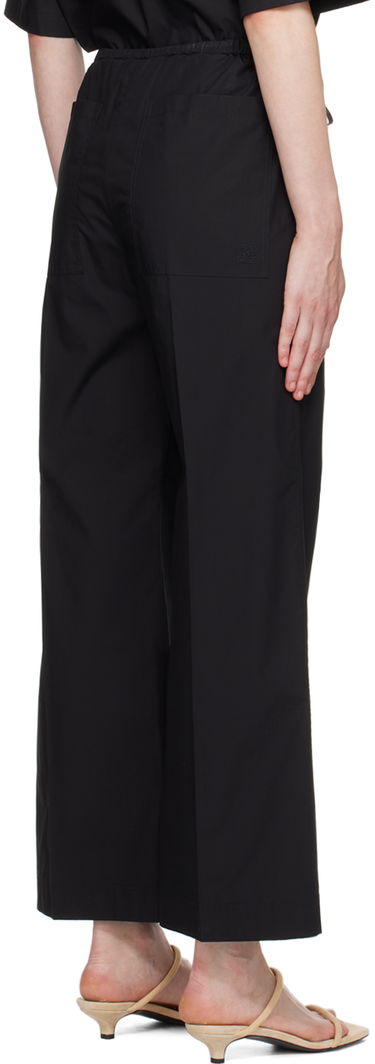 Bukser TOTEME TOTEME Drawstring Wide Leg Trousers Sort | 243-WRB1709-FB0217, 2