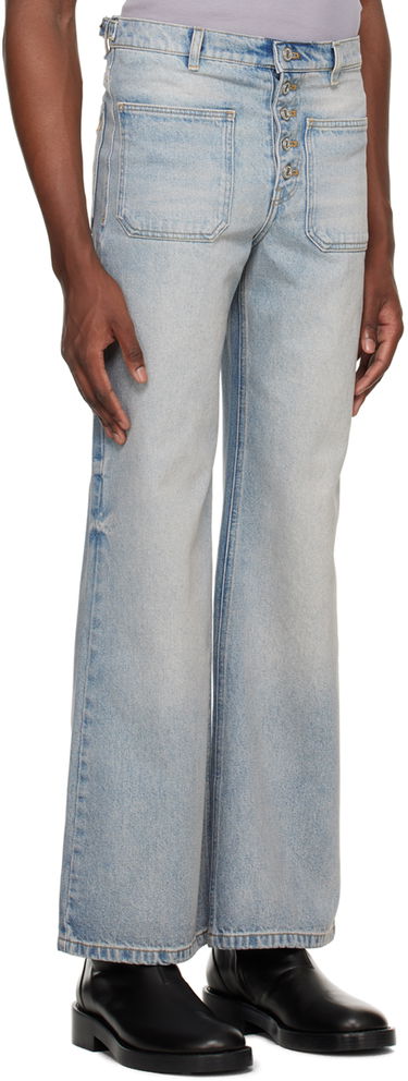 Jeans Courrèges Courrèges Multiflex Wide Leg Jeans Blå | 124DPA201DE0016, 1
