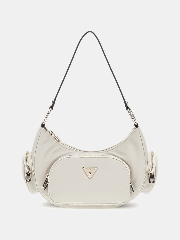 Håndtaske GUESS Eco Gemma Shoulder Bag Beige | HWEYG839517, 0