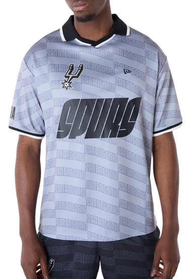 Jersey New Era NBA San Antonio Spurs Oversized T-Shirt Grå | 60596437-60596437, 0