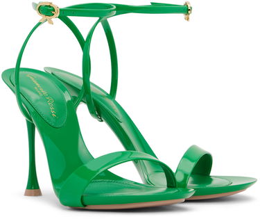 Sneakers og sko Gianvito Rossi Ribbon Heeled Sandals Grøn | G32174.95LAC.VER, 3