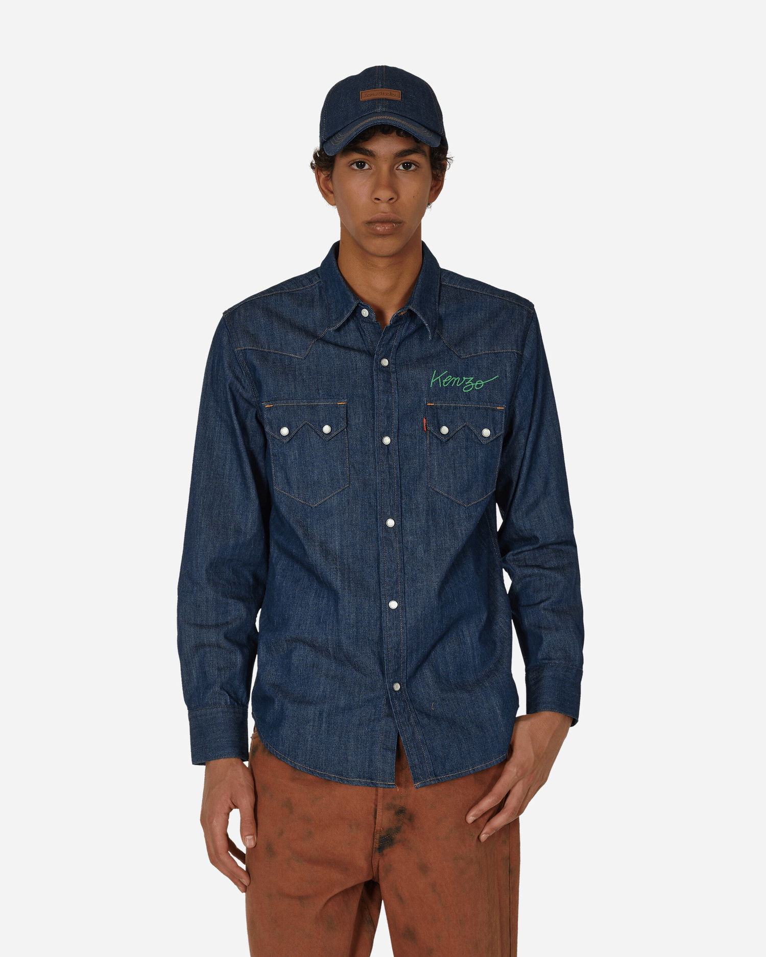 Skjorte KENZO Levi’s® Cowboy Rinse Blue Mørkeblå | FD65DC414LE6 DM, 1
