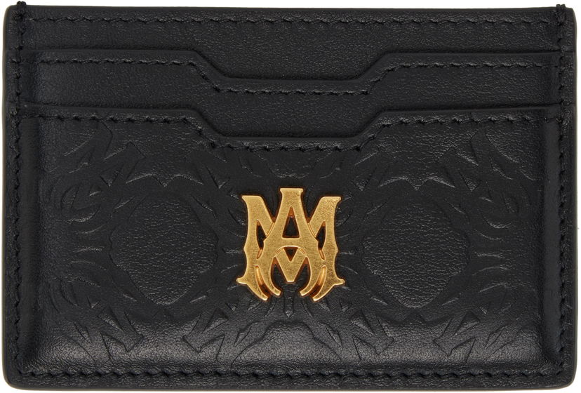 Tegnebog AMIRI 'MA' Quad Leather Card Holder Sort | AMACCO1014