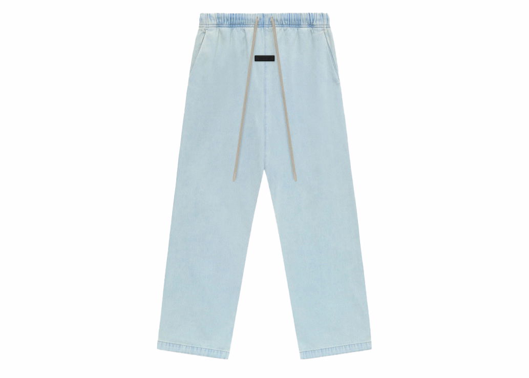 Bukser Fear of God Essentials Relaxed Pant Light Wash Denim Blå | 130SP244380F, 0