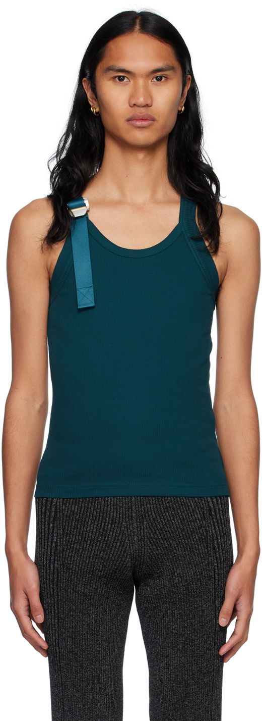 Tanktop Dion Lee Safety Slider Tank Top Grøn | C3086R23