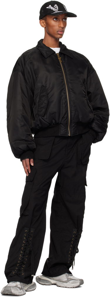 Bomberjakke We11done Collar Bomber Jacket Sort | WD-JP3-24-023-U-BK, 3