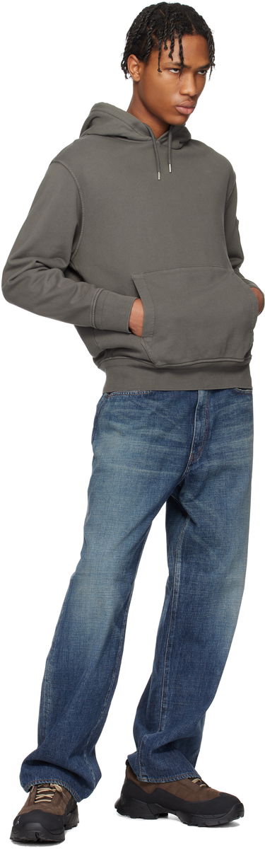 Sweatshirt C.P. Company C.P. Company Diagonal Fleece Resist Dyed Lens Hoodie Grå | 18CMSS099A-110044R, 4