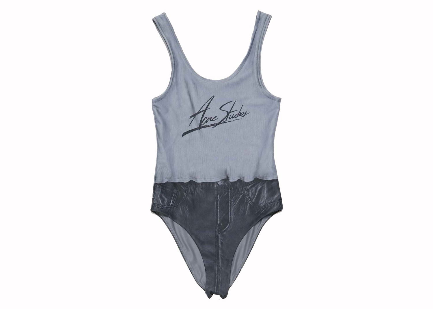 Badetøj Acne Studios Printed Swimsuit Black Multicolor Flerfarvet | AJ0011-BDZ, 0