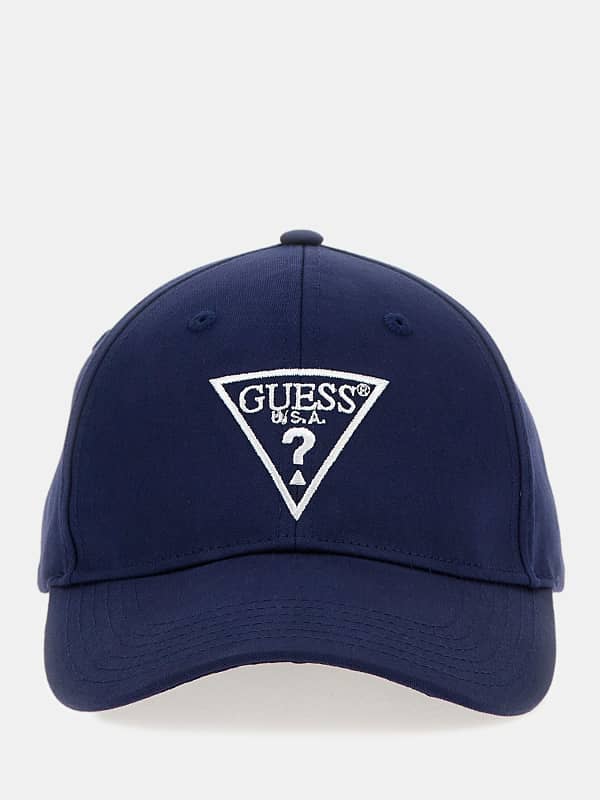 Kasket GUESS Front Logo Baseball Cap Mørkeblå | Z4YZ00WFKN0, 0