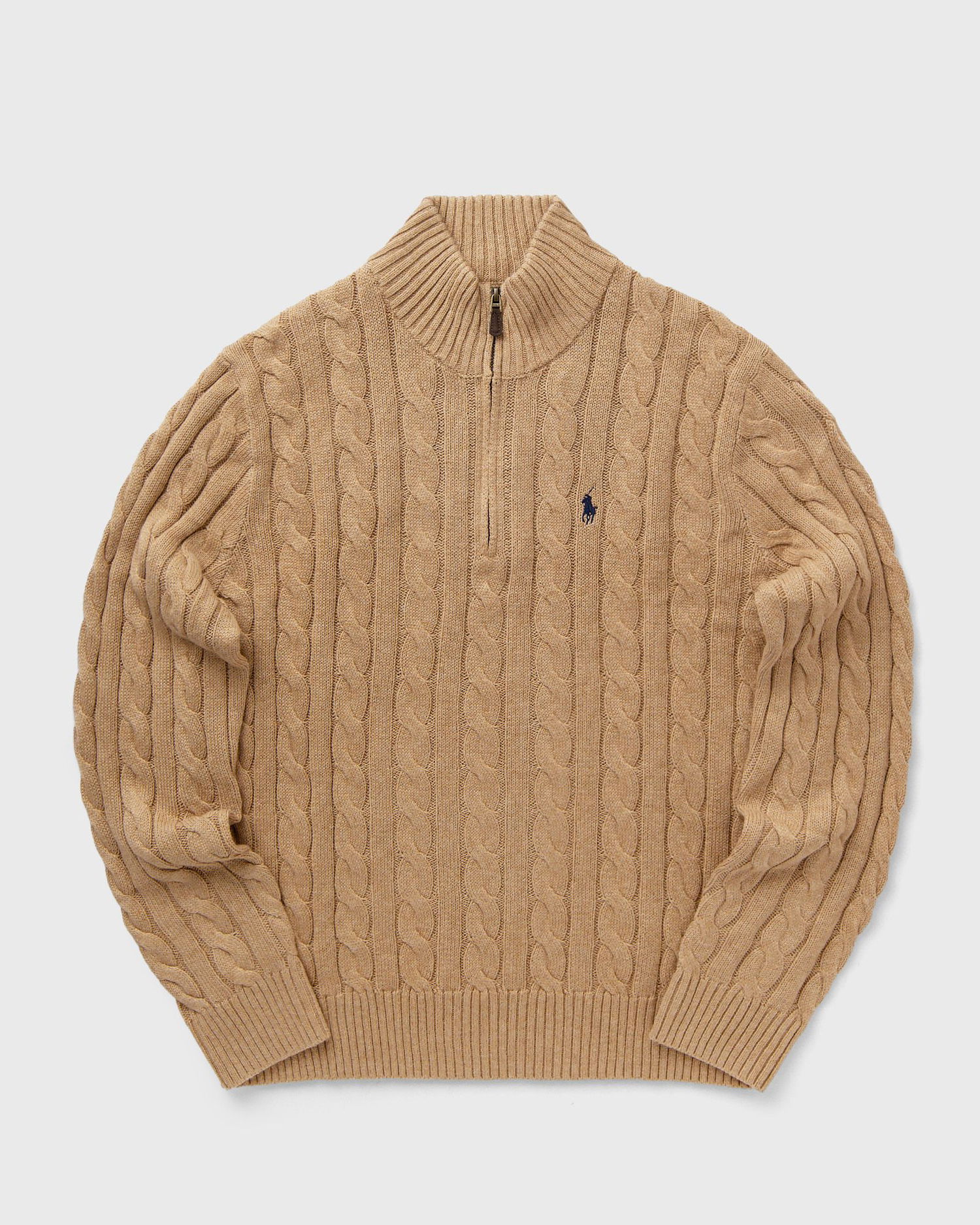 Sweater Polo by Ralph Lauren Long Sleeve Pullover Sweater Brun | 710810841003, 0