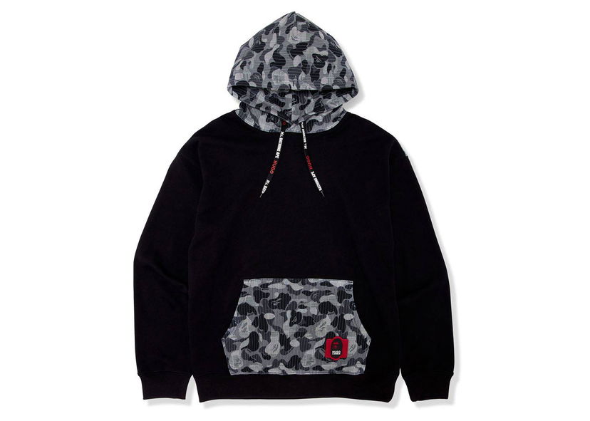 Sweatshirt BAPE BAPE x Hugo Camo Pullover Hoodie Black Sort | 7I23-114-901
