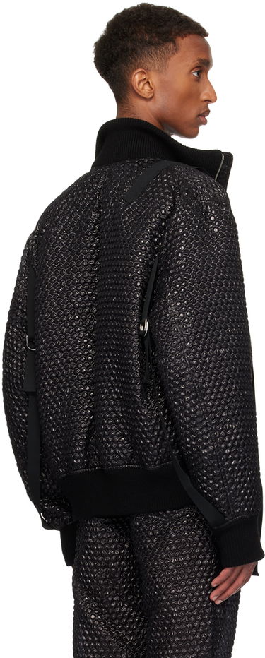 Bomberjakke Helmut Lang Helmut Lang Seatbelt Down Bomber Jacket Sort | O06HM199, 2
