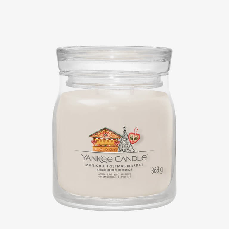 Stearinlys Yankee Candle Christmas Market Medium Jar Candle Hvid | 42198