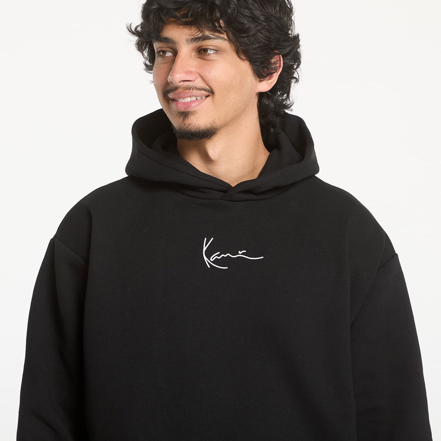 Sweatshirt Karl Kani Small Signature Essential OS Hoodie Black Sort | KM-HD021-001-01, 1