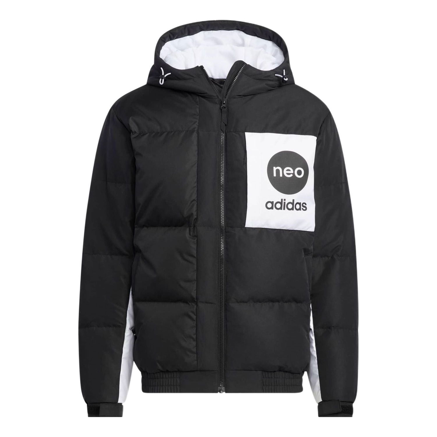 Puffer jakke adidas Originals Neo Vbe Logo Puffer Jacket Sort | HM6171, 0