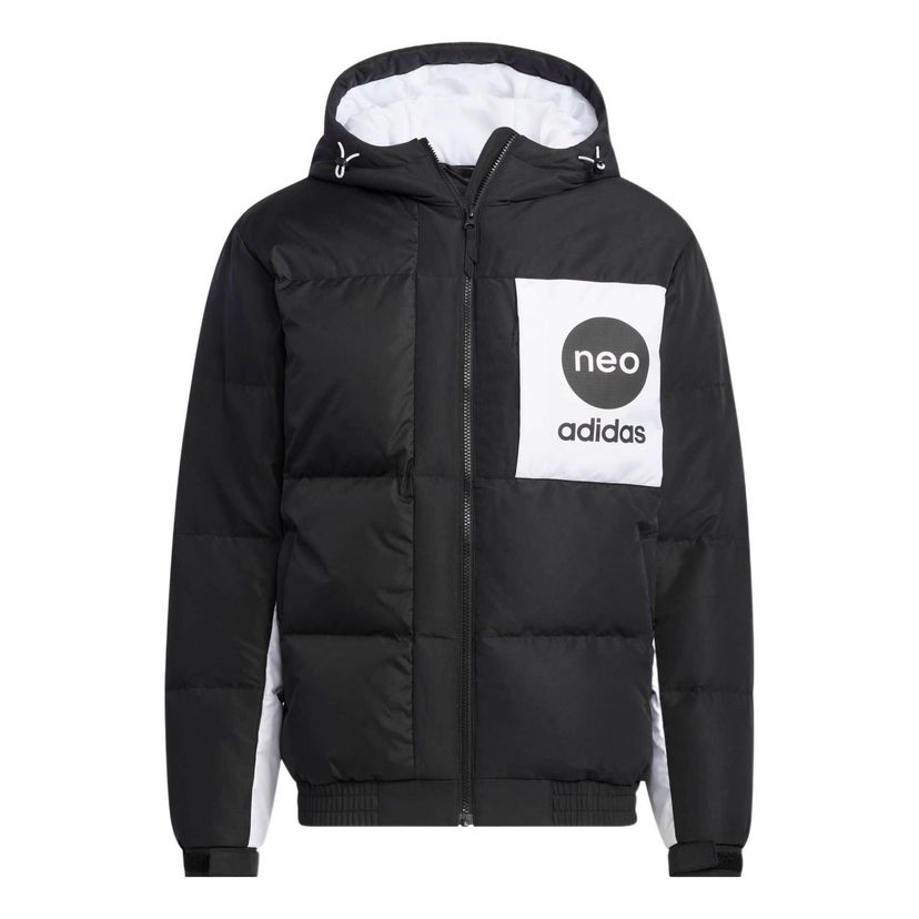 Puffer jakke adidas Originals Neo Vbe Logo Puffer Jacket Sort | HM6171