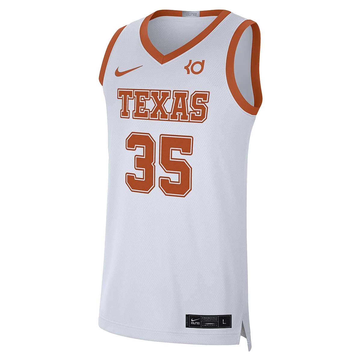 Jersey Nike NCAA TEXAS LONGHORNS DRI-FIT LIMITED EDITION JERSEY KEVIN DURANT Hvid | CN3018-100, 1