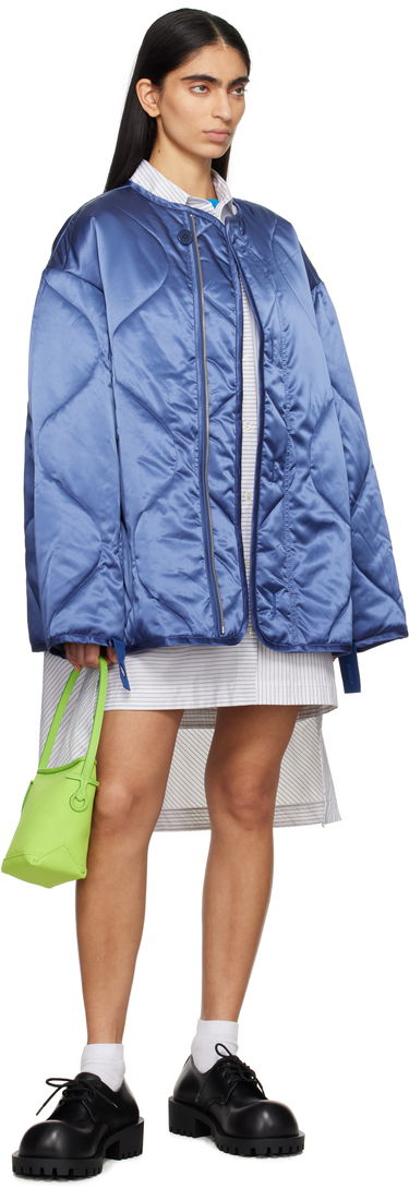 Puffer jakke JW Anderson JW Anderson Oversized Quilted Jacket Blå | JK0374-PG1680, 3