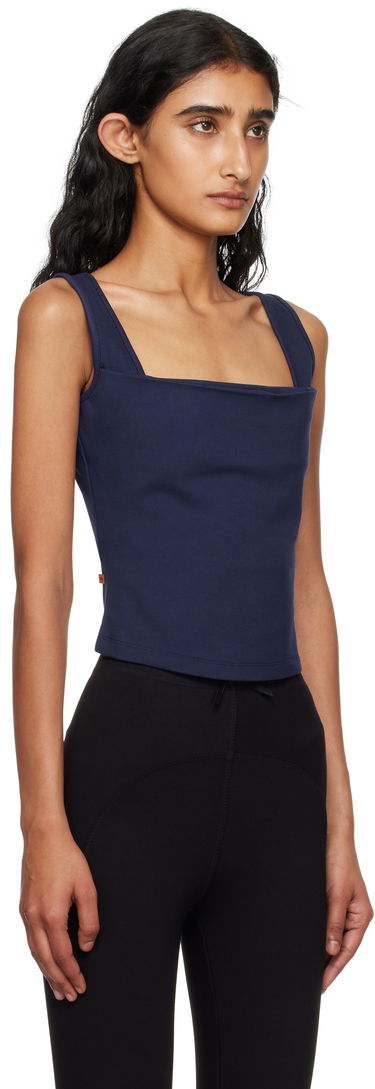 Tanktop Miaou Miaou Luna Square Neck Tank Top Mørkeblå | 7110PONNVY, 1