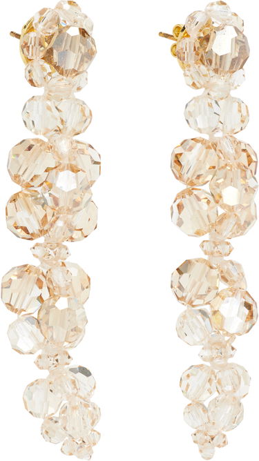 Øreringe Simone Rocha Simone Rocha Cluster Drip Crystal Earrings Blå | ERG546 0903, 2