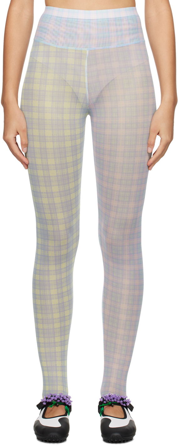 Sokker Chopova Lowena Plaid Leggings Flerfarvet | 4094