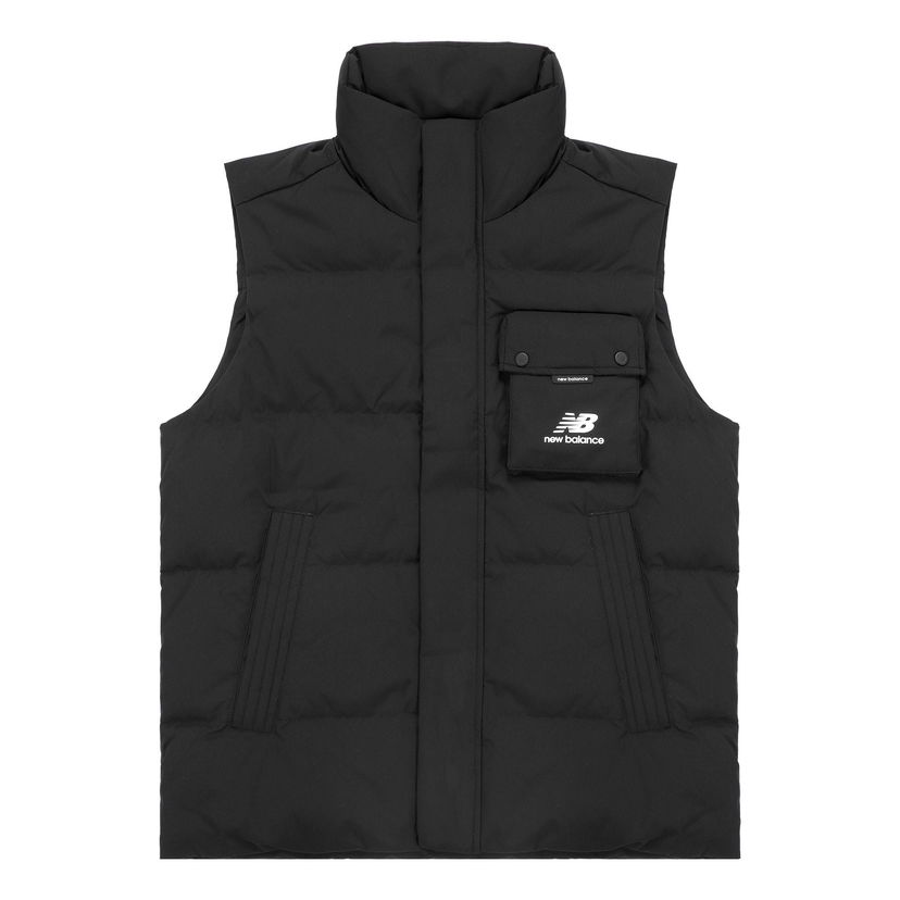 Vest New Balance Men's Windproof Puffer Vest Sort | AMV14310-BK