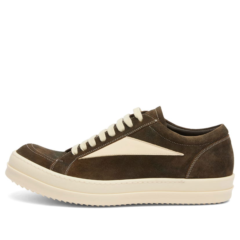 Sneakers og sko Rick Owens Suede Vintage Sneaks Brun | RR02E1897-LCSILV-10611