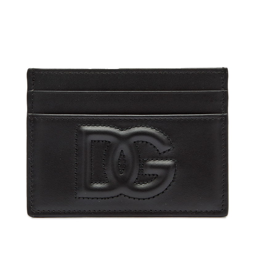 Tegnebog Dolce & Gabbana Logo Leather Card Holder Nero Sort | BI0330AG081-80999