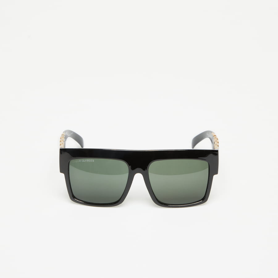 Solbriller Urban Classics Sunglasses Zakynthos With Chain Sort | TB4236 Black/ Gold, 0