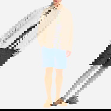 Skjorte A.P.C. Men's Basile Marl Cotton Overshirt Beige | COGEV-H02709-AAD, 4