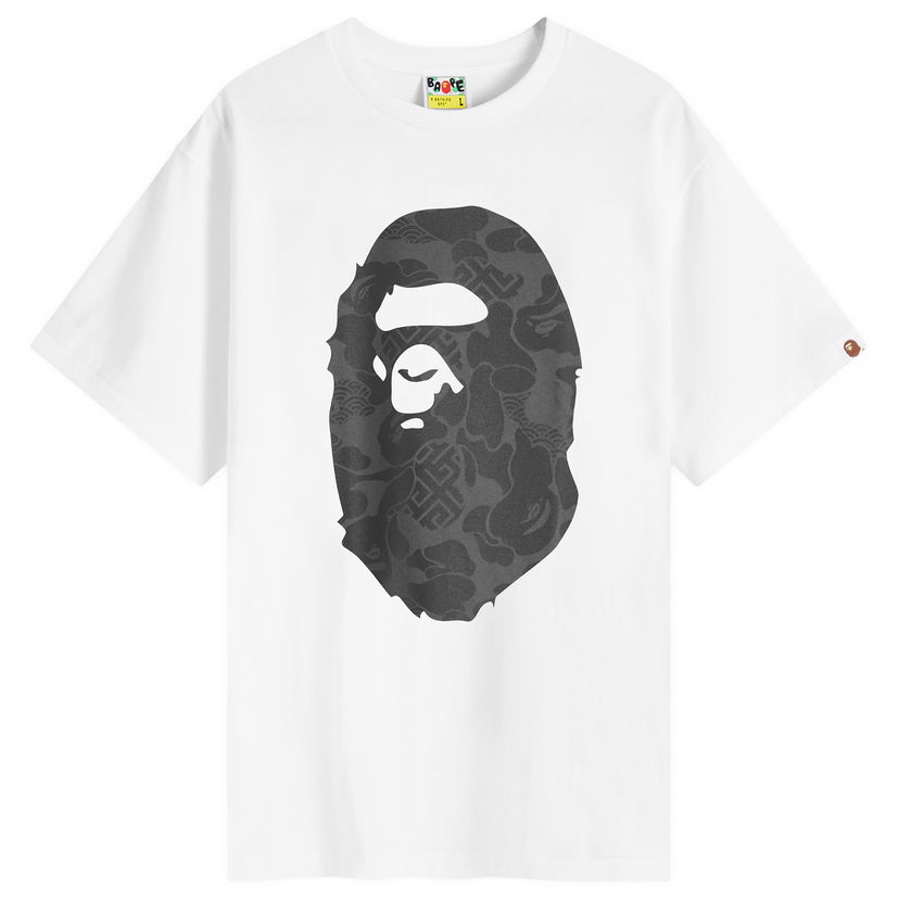 T-shirt BAPE A Bathing Ape Men's Asia Camo Big Ape Head T-Shirt in White, Size Large | END. Clothing Hvid | 001TEK201001M-WHT