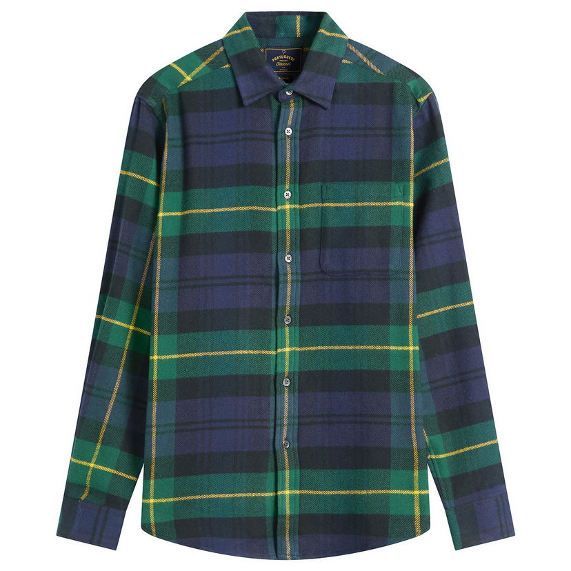 Skjorte Portuguese Flannel Cabin Flannel Check Shirt Flerfarvet | AW25018-NVG