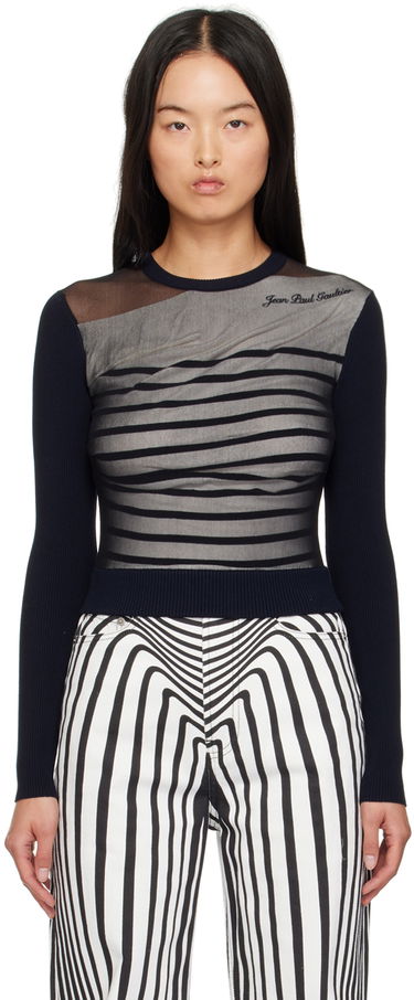 T-shirt Jean Paul Gaultier Striped T-Shirt Mørkeblå | 24/30-F-PL067B-M064-590100, 0