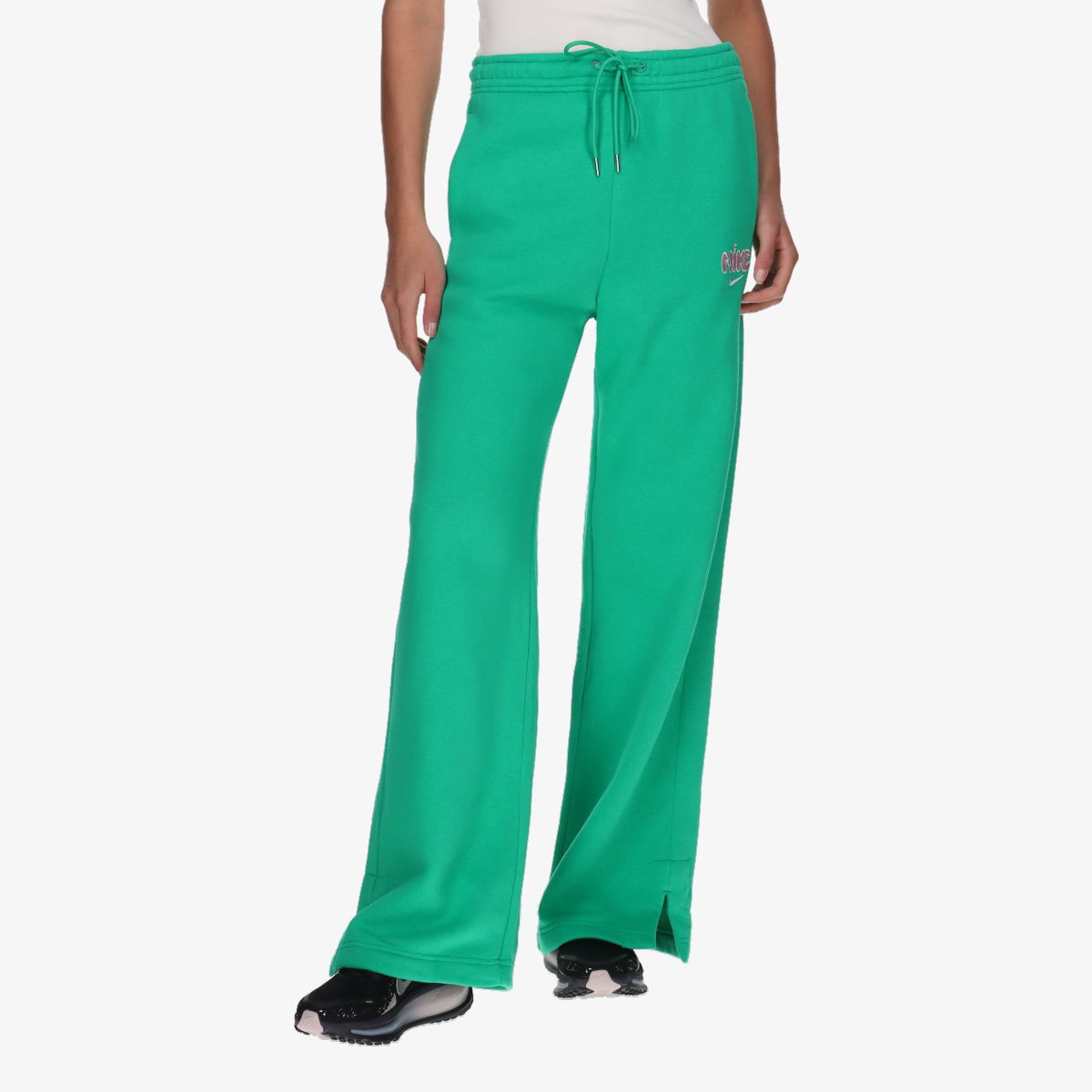 Joggingbukser Nike NSW PHNX 2 High Rise Wide Fleece Pant Grøn | IQ1424-324, 0