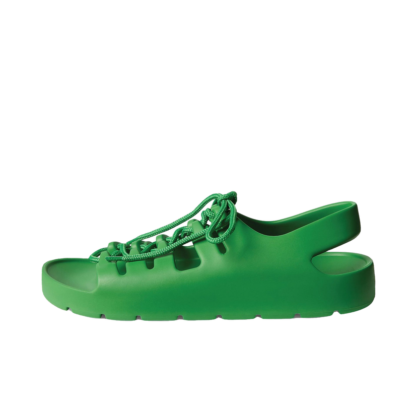 Sneakers og sko Bottega Veneta Jelly Lace Up Sandal Grøn | 667220V11T03730