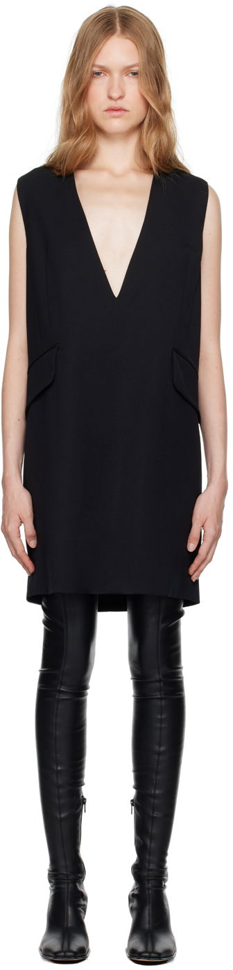 Kjole Maison Margiela Wool Minidress Sort | S52DA0046 M35153