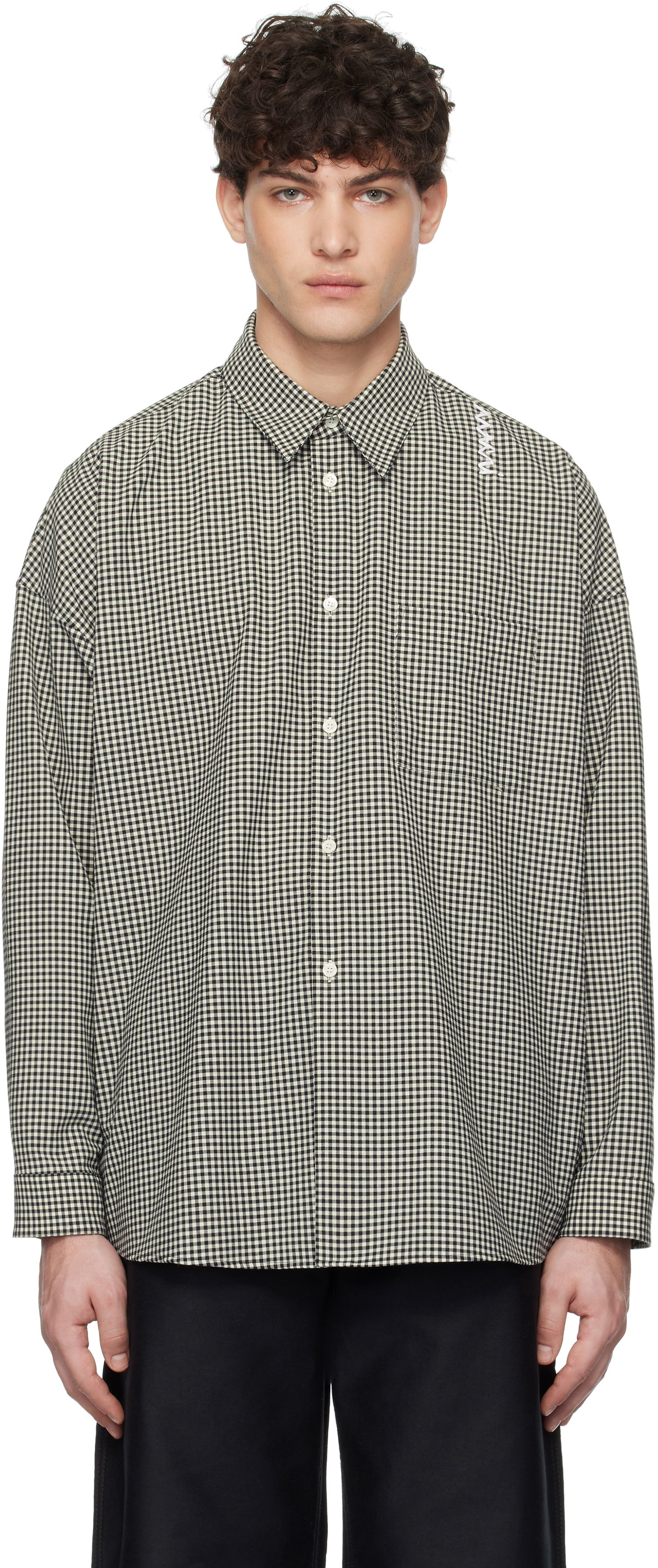 Skjorte Marni Marni Checked Wool Shirt Beige | CUMU0061S5 UTP787, 0