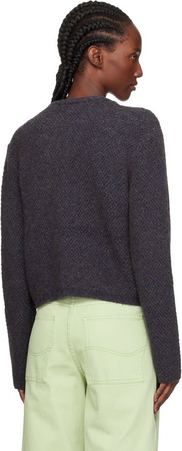 Sweater Eckhaus Latta Eckhaus Latta Yak Snap Cardigan Mørkeblå | 8257-EL-PF25-M -, 2