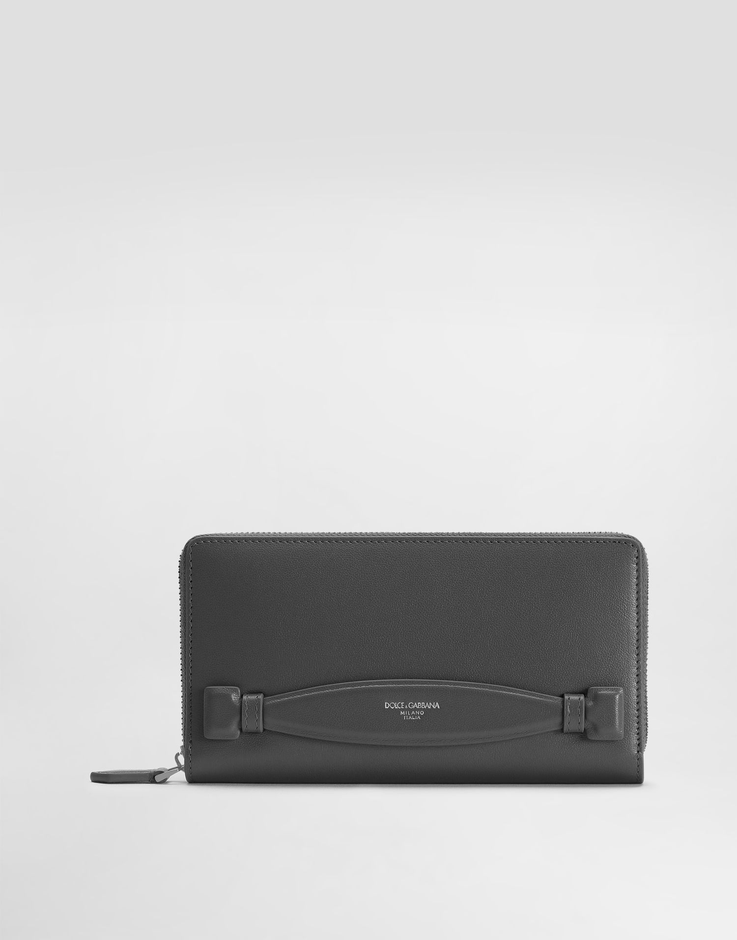 Tegnebog Dolce & Gabbana Dolce & Gabbana Zip-Around Calfskin Wallet Grå | BP1672AV95680730, 0