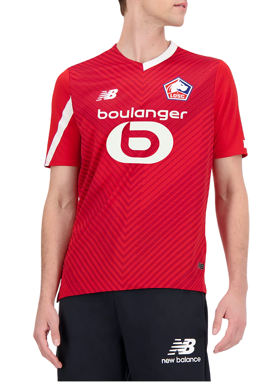 Jersey New Balance LOSC Lille Home 2023/24 Jersey Rød | mt230250-hme, 0