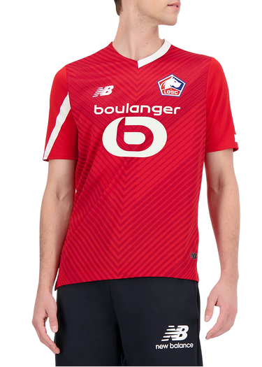 Jersey New Balance LOSC Lille Home 2023/24 Jersey Rød | mt230250-hme, 0