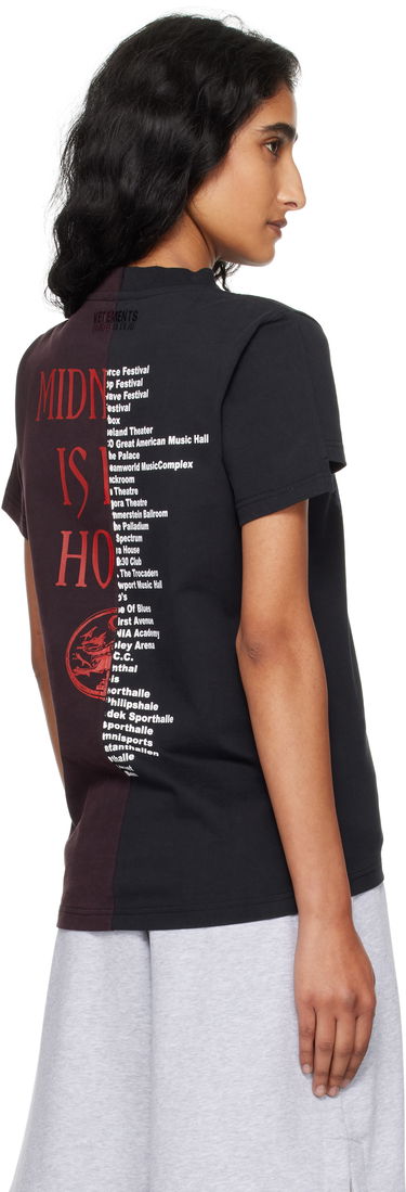 T-shirt VETEMENTS VETEMENTS Cradle of Filth Cut-Up Fitted T-Shirt Sort | WCF76TR930BR, 2