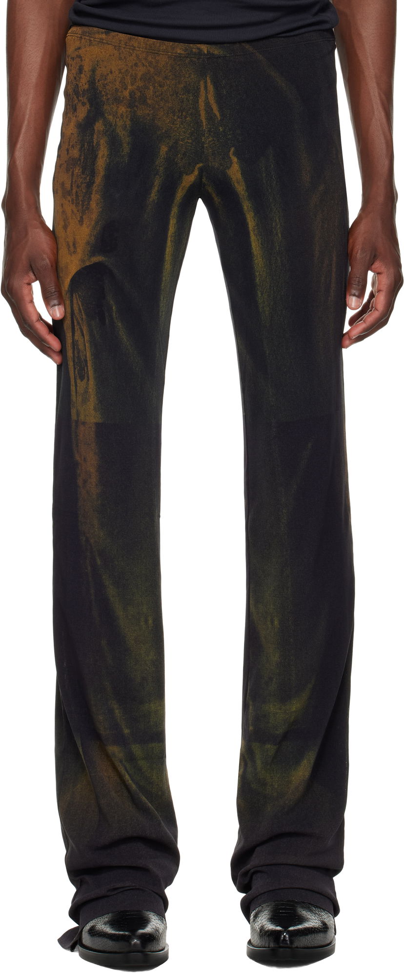 Joggingbukser Jean Paul Gaultier Jean Paul Gaultier Mesh Printed Water Sweatpants Sort | 25/03-W-TR019-M004P-4812
