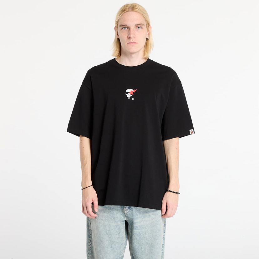 T-shirt BAPE Bape Sta Ape Face Relaxed Fit Tee Sort | 001TEL801321MBLK