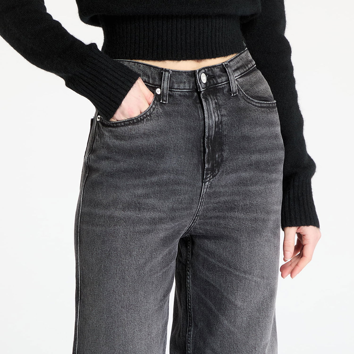 Jeans Tommy Hilfiger Tommy Jeans Claire High Rise Wide Leg Jeans W28/L32 Sort | DW0DW19578 1BZ, 1