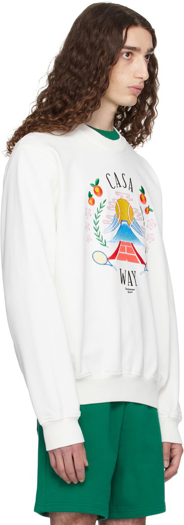 Sweatshirt Casablanca Casablanca 'Casa Way' Sweatshirt Hvid | MPF25-JTP-293-03, 1